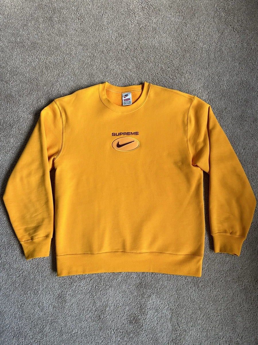 Supreme Nike Jewel Crewneck Sweater Orange CW9699-833 S Small RARE