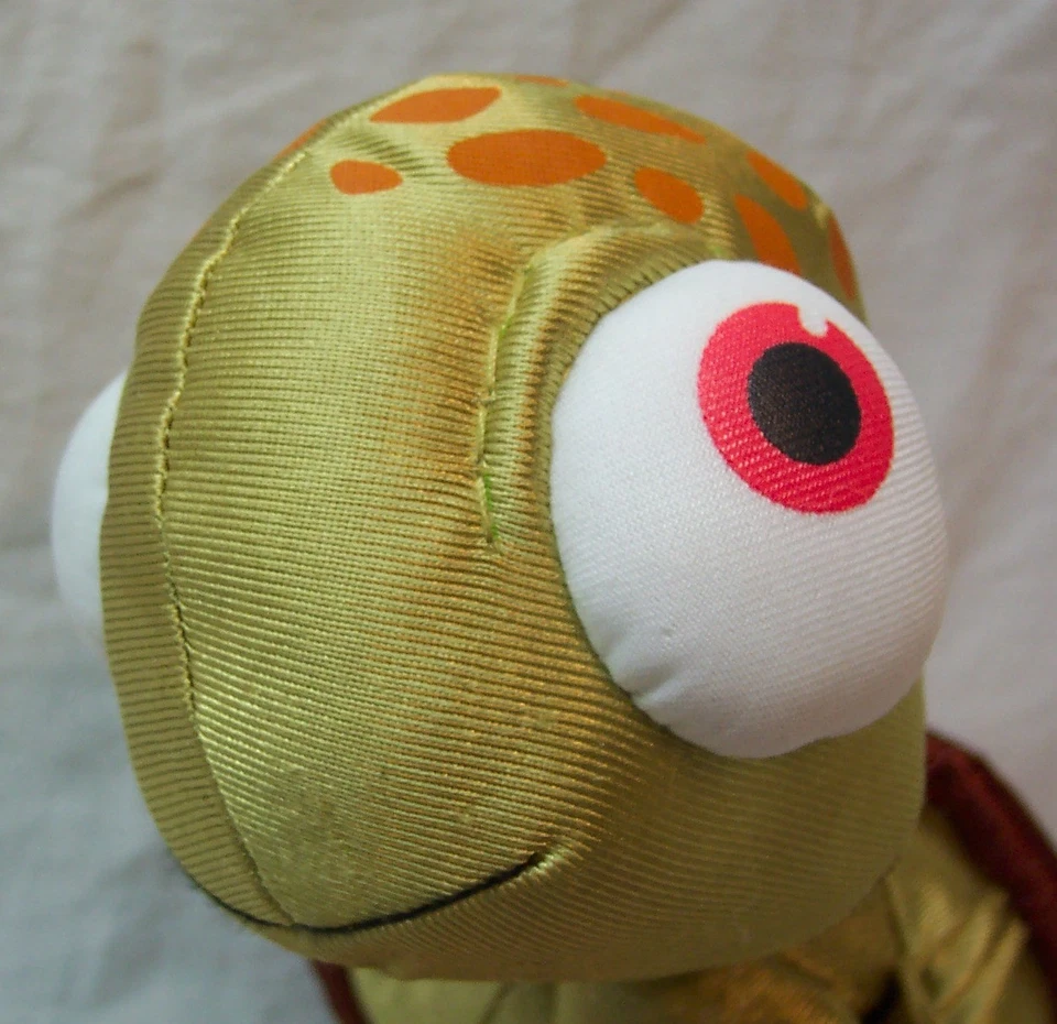 Walt Disney Buscando a Nemo Chorro Tortuga Marina 11" Peluche Juguete Aplausos Foto 3 de 4