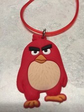 New PVC ANGRY BIRD Necklace,  Approx 18" Chain,