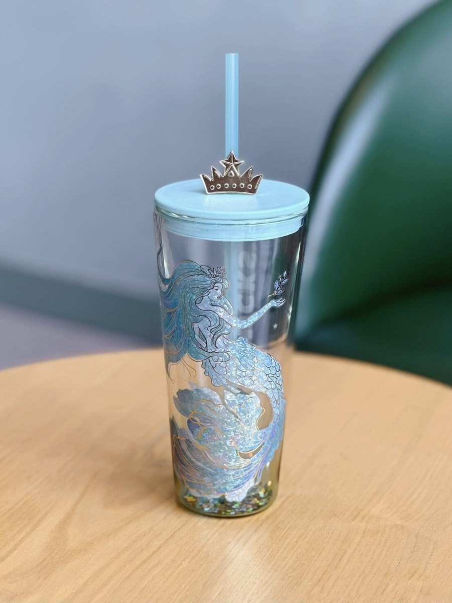 Starbucks China 2024 Anniversary Ocean Siren Mermaid Glass