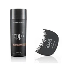 TOPPIK 55 gr. Hair Fibers + Comb SET -  thickener loss concealer Microhairs