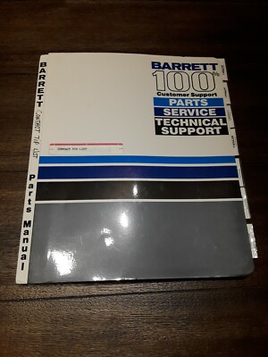 Barrett Contact Tip List Parts Manual