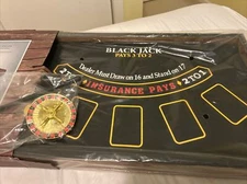 Tabletop Casino Game Blackjack Roulette Buxton Party Game Night NEW In Box