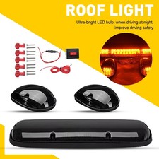 Set Of 3pcs Smoked Amber Led Cab Roof Clearance Light Kit For Chevy Gmc Trucks Set Of 3pcs Smoked Amber Led Cab Roof Clearance Light Kit For Chevy Gmc Trucks
