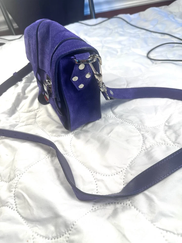 Cartera de gamuza mediana Proenza Schouler PS1 - Bolso de hombro eléctrico púrpura Foto 4 de 4