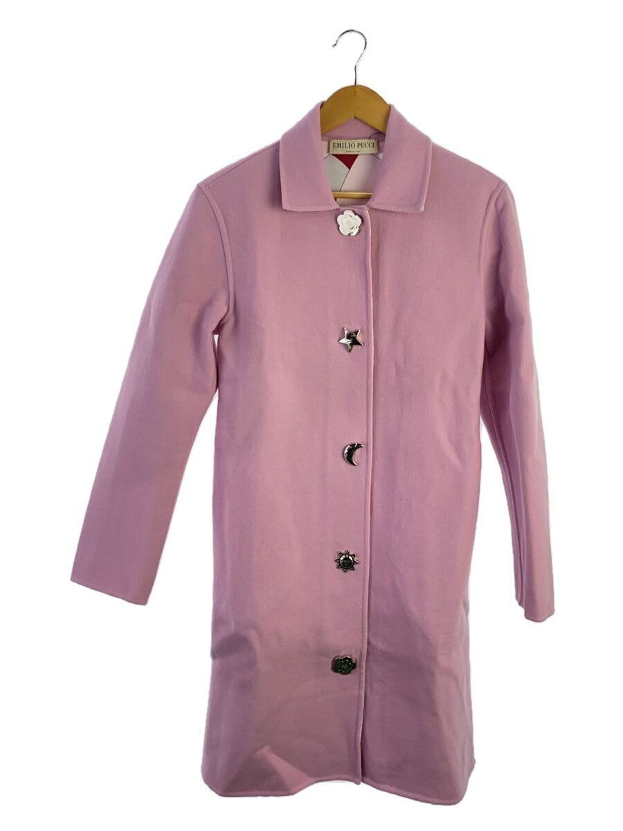 ALTRA EMILIO PUCCI 9URA28 altro cappotto 36 lana rosa