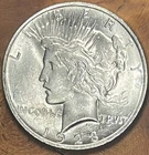 1923 Peace Silver Dollar -AU Details Original Surfaces – 90% Silver