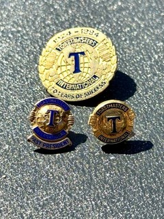 (3) Spille Toastmasters 1924 1994 spilla spilla da bavero e spilla Past President