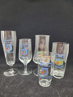 5 Gläser Frankenthaler Brauhaus Bierglas Brauerei