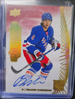 BRADEN SCHNEIDER  2022-23 Upper Deck Premier Auto #121 RC Rangers