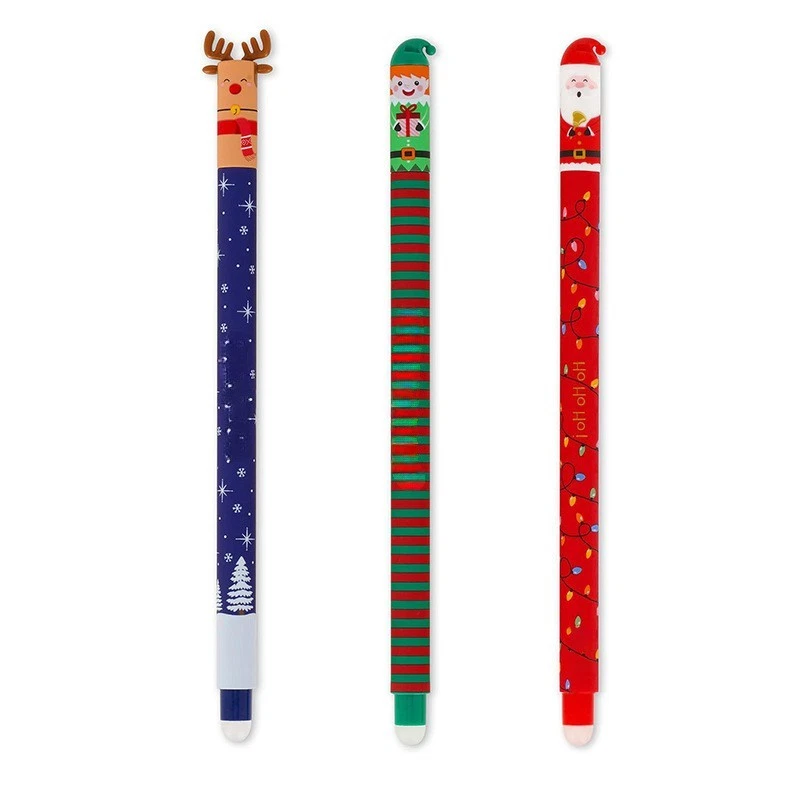 2025 Legami Erasable Gel Pen Christmas Set With 3 Gel Pen Santa Reindeer - Image 4 of 4