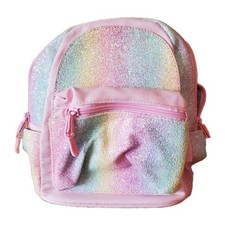 Mini Mochila Mibasies Arco Iris Brillo Secuencia Brillo Nueva con Etiqueta