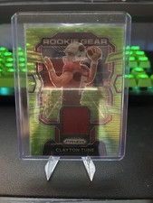 2023 Panini Prizm #RG-CT Clayton Tune Rookie Gear Neon Green Pulsar