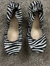 Black And Silver Zebra Print storehouse flats 10