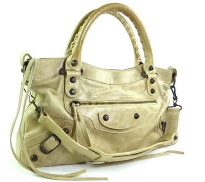 Balenciaga The First 2way Hand Shoulder Bag 103208 Beige Auth | eBay