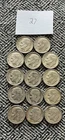 Lot Of 14 Silver Dimes 1964 And Earlier Various Conditions 90% Silver