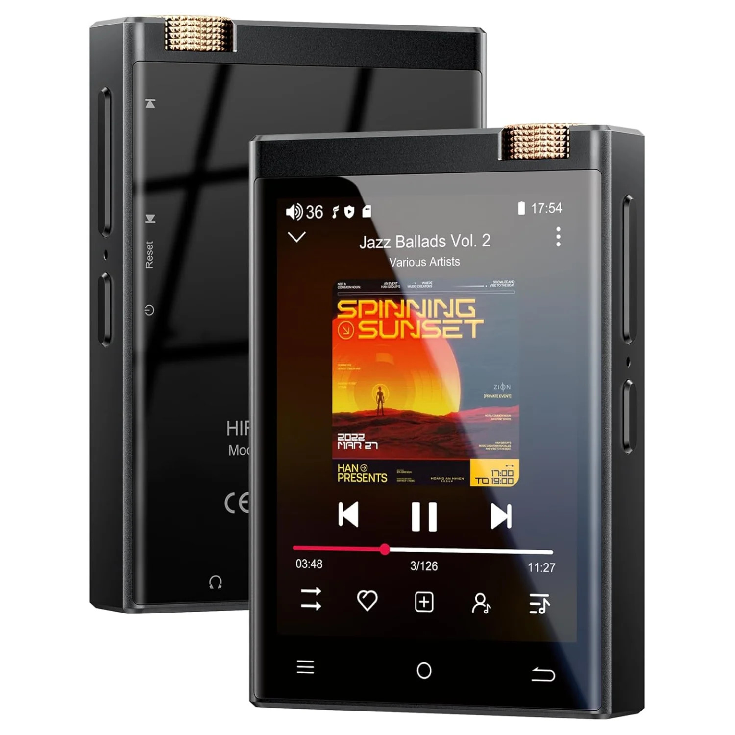 Bluetooth Wifi Dsd Lossless Audio Portable Touch Scree