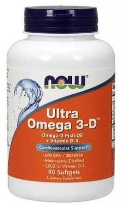 NOW FOODS Ultra Omega 3-D (90 kaps.)
