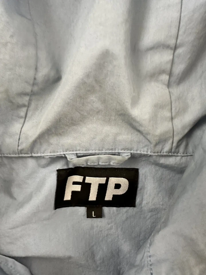 Chaqueta Anorak Grande FTP Cinta Azul Logo Tubería Foto 4 de 4