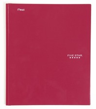 2-Pocket Folders with Prong Fasteners, Folders with Pockets, Red 72359 