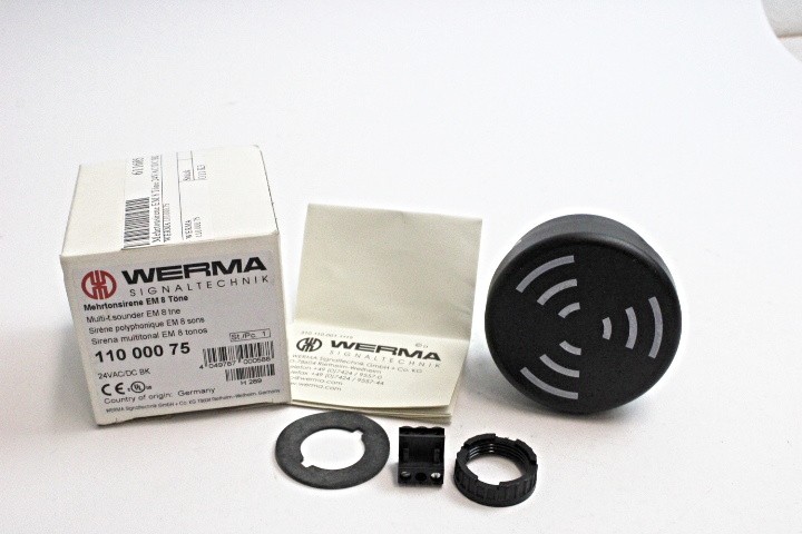 Werma 110 000 75 Multi-Tone Siren EM 8 Tones Original Packaging/Unused
