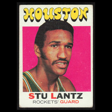 Stu Lantz #108 1971 Topps Houston Rockets Basketball Card NBA NM