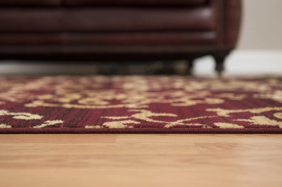 Burgundy Contemporary 5x7 Area Rug United Weavers 851-10734 - Approx 5'3" x 7'2" - Image 2 of 3