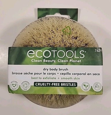 Eco Tools Dry Body Brush Cruelty Free Bristles - Brand New Deep Exfoliating 