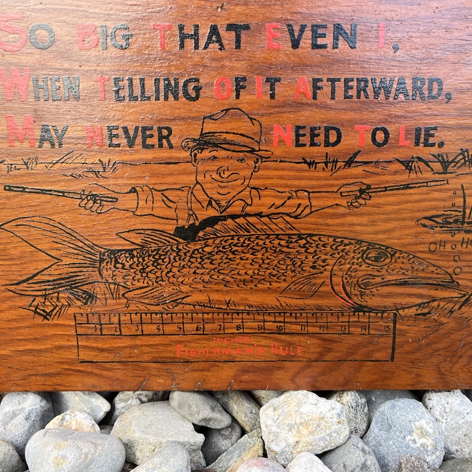 Vintage The Angler’s Prayer Fishing Fisherman’s Hanging Sign Plaque Novelty Gift - Изображение 3 из 4