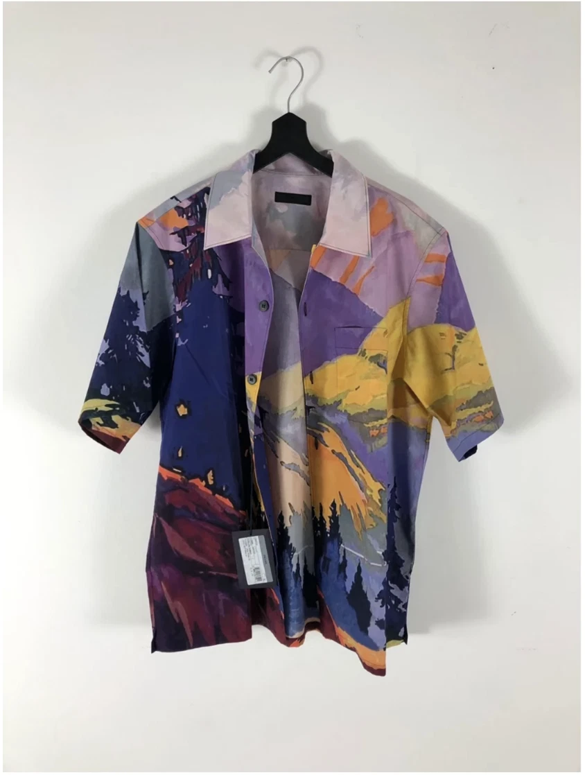 Prada camp shirt sale