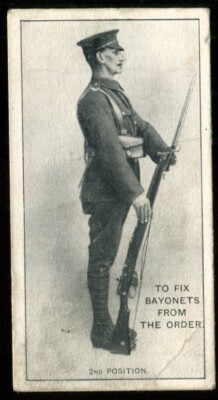 Tabakkarte, Ogdens, Infanterieausbildung, 1915, Fix Bajonette 2. Position, #17
