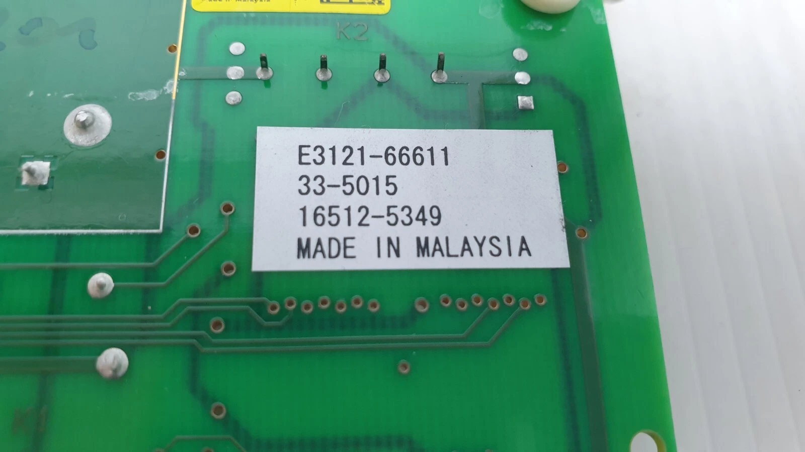 White label: E3121-66611, 33-5015, 16512-5349, MADE IN MALAYSIA