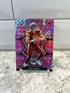2022 Mosaic Football Sam Howell Pink Camo Prizm Rookie Card #305 🏈 Commanders