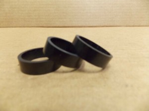 Set of 3 Carbon Fiber 1-1/8" Headset Spacers 1-1/8" x 30mm