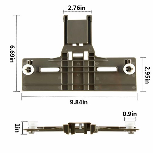 2 Dishwasher Adjuster w/Wheels Whirlpool Kenmore Top Rack Repair Part