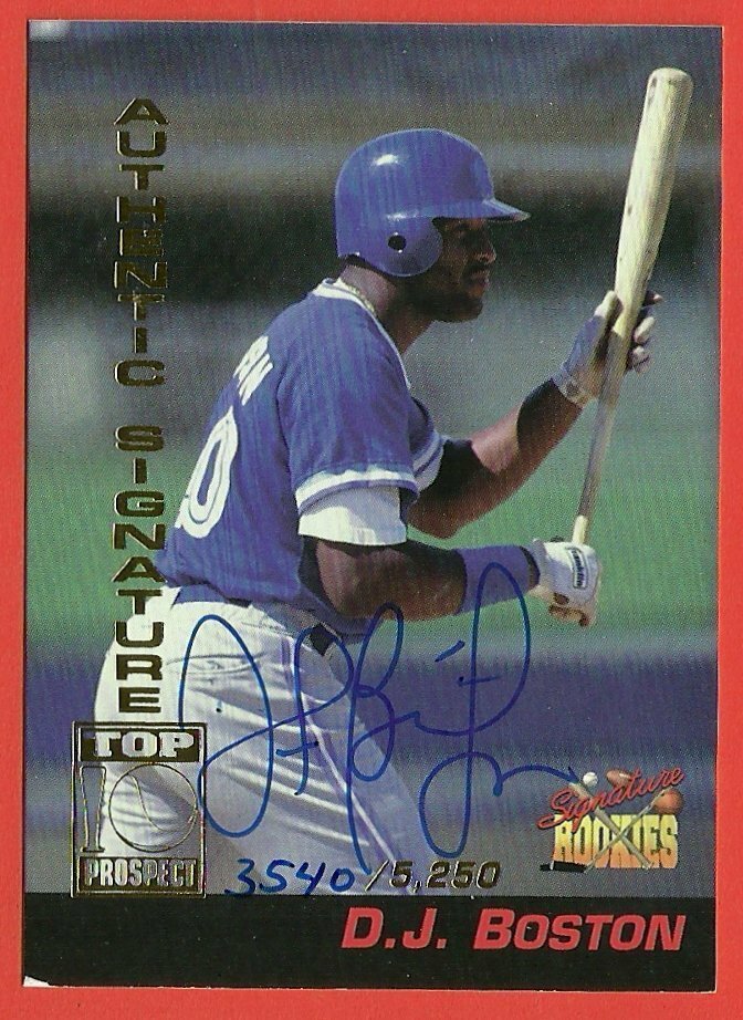 D.J. BOSTON - 1994 Signature Rookies Top Prospect Autographs #A2  /5250