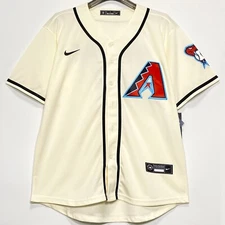 Corbin Carroll Baseball Jersey, #7, Stitched, Cream, S/M/L/XL/2XL/3XL