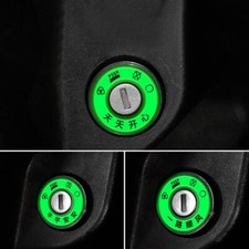 1pc Luminous Motorcycle Electric Car Accessories Ignition Key Ring Sticker Cover
