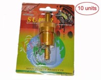 "Golden 5/16\" Universal Inline-Kraftstofffilter Eloxiertes Aluminium 10 StüCk Gec"