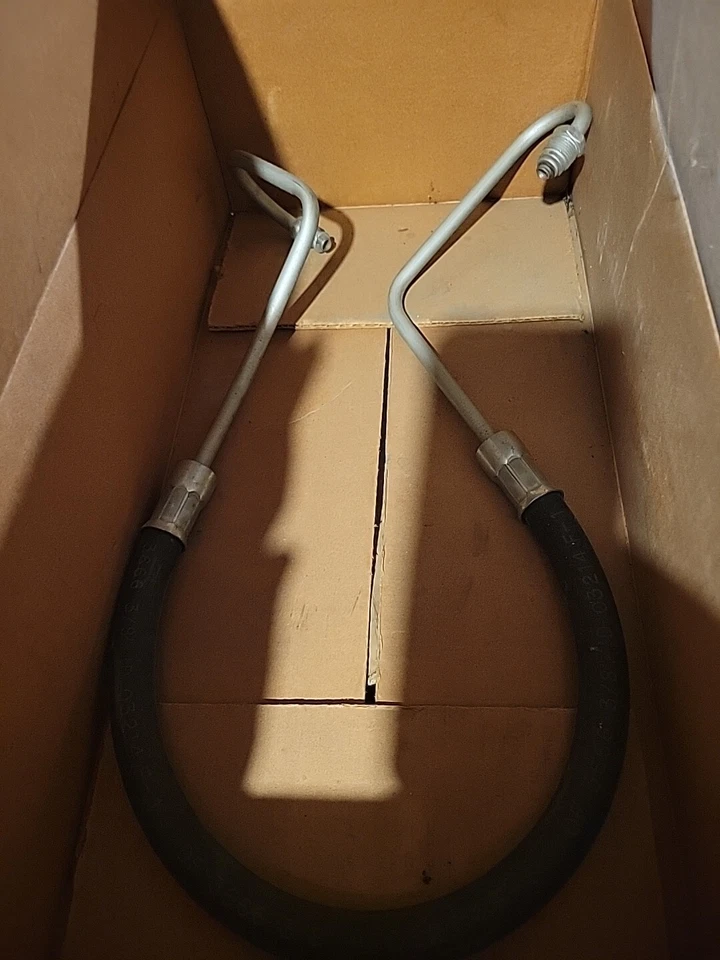 Mangueira de linha de pressão de direção hidráulica compatível com 1983-1995 GMC P3500 GM peça fabricante de equipamento original nova - Imagem 2 de 2