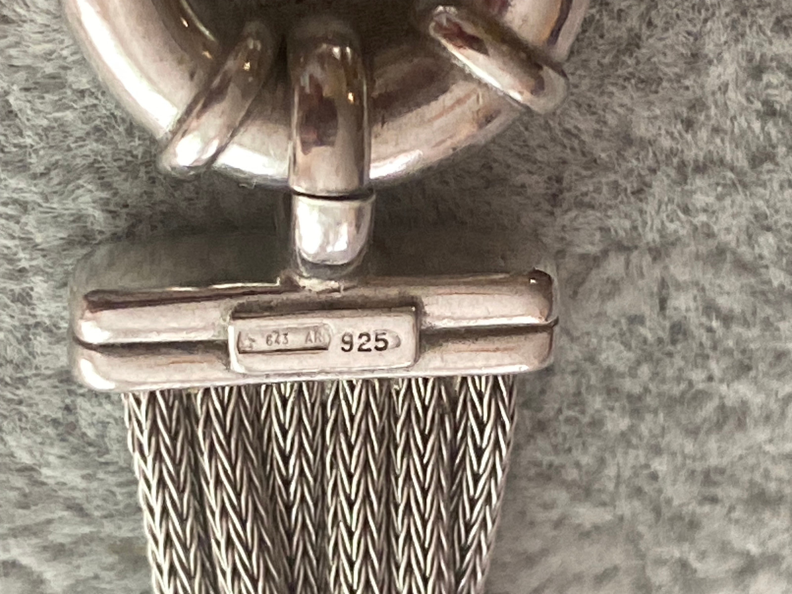 Authentic Rare W.KRUK Solid Silver 925 Necklace &… - image 6