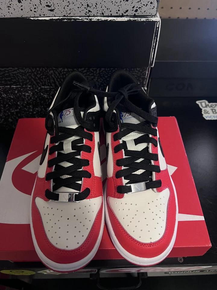  Nike Dunk Low EMB x NBA Black Size 6.5Y - Image 2 of 4