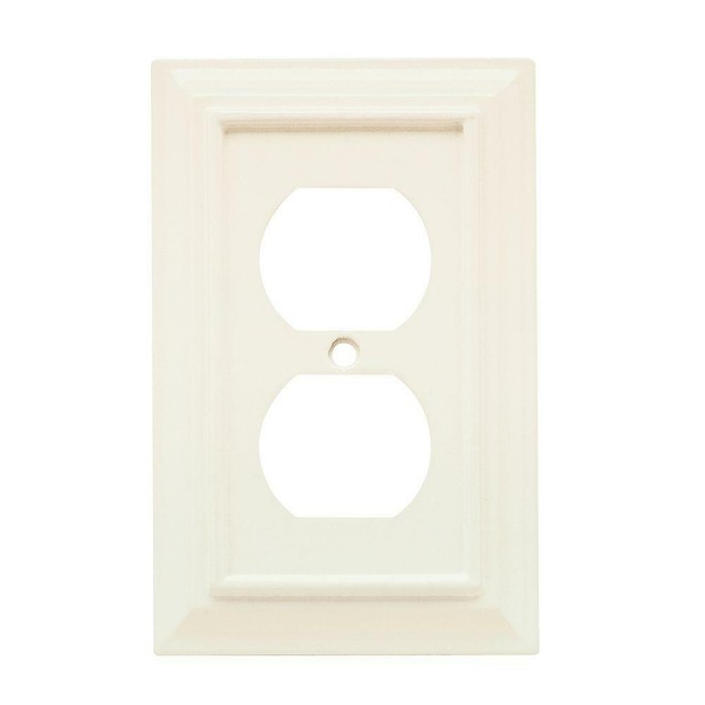 Hampton Bay Duplex Outlet Cover Wall Plate Decor Wood Decorative Single