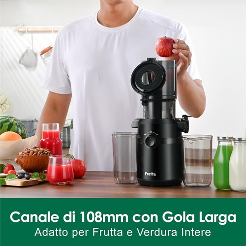 Estrattore Centrifuga Professionale di succo frutta e verdura a freddo No BPA - Foto 3 di 8