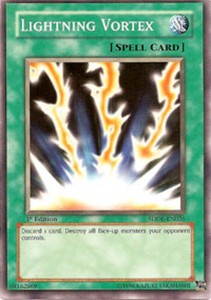 Lightning Vortex - SDDE-EN026 - Common - 1st Edition x3 - Near Mint