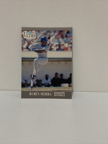 1991 Fleer Ultra Baseball Card 356 Ruben Sierra Rangers Outfield Card 