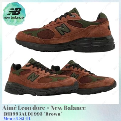 新品 New Balance Aime Leon Dore MR993ALD 8 Aimé Leon dore × New Balance 993 Brown MR993ALD Men's US5-14 NEW