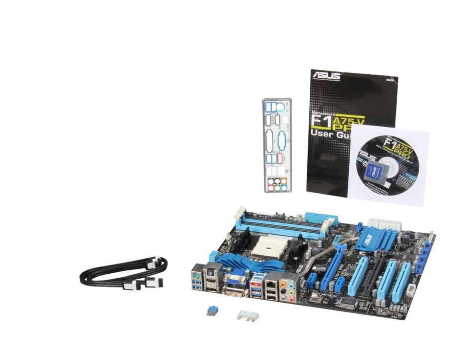 ASUS F1A75-V PRO Rev. 1.03 AMD A75 Socket FM1 SATA 6Gb/s USB 3.0 ATX Motherboard - Image 4 of 4