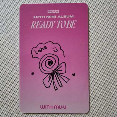 TWICE 12TH MINI ALBUM READY TO BE WITHMUU POB LUCKY DRAW PVC