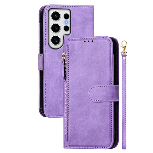 For Samsung Galaxy S24 S23 S22 S21 S20 Leather Card Purse Wallet Flip Case Strap - Picture 21 of 38